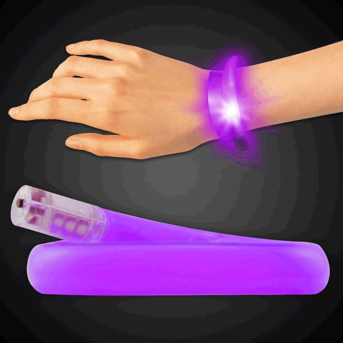 Light Up Tube Bracelet Purple