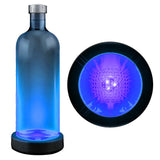 Blue LED Switch Activated  Bottle Base Light Display Drink Coaster