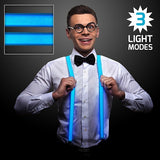 Blue LED Suspenders