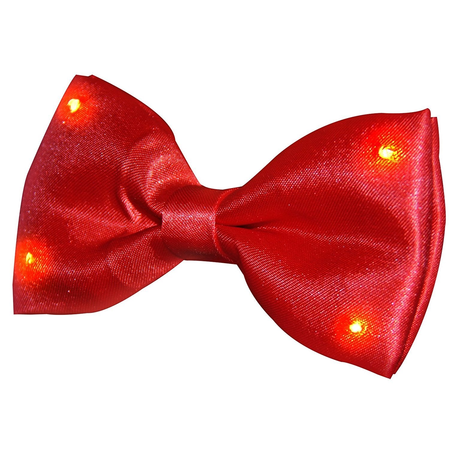 Red Bow Tie with Red LED Lights