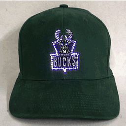 Milwaukee Bucks Flashing Fiber Optic Cap