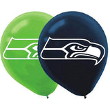 NFL Seattle Seahawks Printed Latex Balloons [6 in pack]