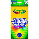 Crayola 8 Ct Ultra-Clean Fine Line Washable Markers Color Max - MBACKidz - Affordable Safety & Health Products