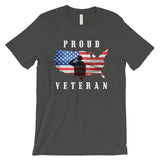 Proud Veteran Gift T-Shirt For Army Dad 4th of July Shirt For Men