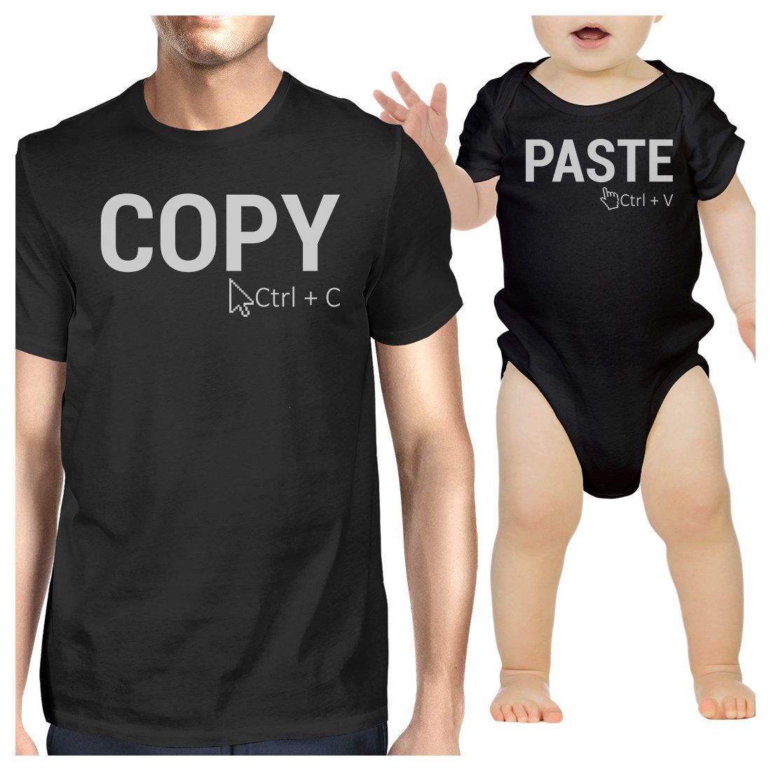 Copy And Paste Dad and Baby Matching Outfits For Family Photo Shoot