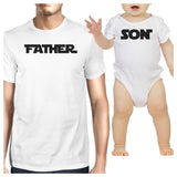 Father Son Star Battle Theme Dad and Baby Matching White Shirts