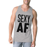 Sexy AF Mens Funny Workout Gym Tank Top Fitness Tee Shirt Gifts
