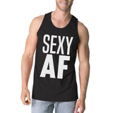 Sexy AF Mens Funny Workout Gym Tank Top Fitness Tee Shirt Gifts