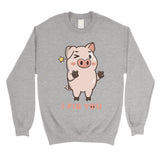 I Pig You Unisex Crewneck Sweatshirt Funny Anniversary Couples Gift