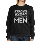 Strong Women Unisex Crewneck Sweatshirt Graphic Workout Top Gifts