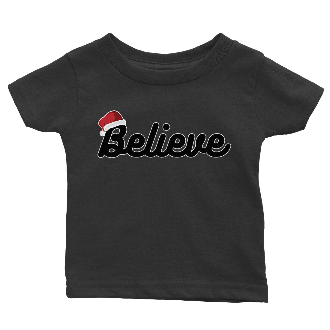 Believe Santa Hat Baby Gift Tee