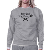 Best Bbq Dad Grey Unisex Sweatshirt Pullover Fleece Round Neck