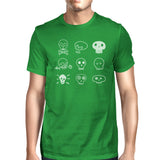 Skulls Mens Green Shirt