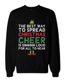Best Way to Spread Christmas Cheer Graphic Sweatshirts - Unisex Black Sweatshirt