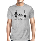 Never Forget Mens Grey Shirt