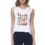 Falala Llama Womens Crop Top