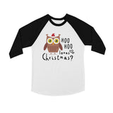 Hoo Christmas Owl Youth Baseball Jersey