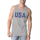 USA With Stars Mens Sleeveless Top Funny Independence Day Tanks