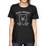 Bearry Christmas Bear Womens Black Shirt