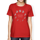 Moon Child Womens Red Shirt