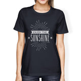 Enjoy The Sunshine Womens Navy Shirt