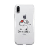 Meowy Catmas Santa Cat Is Coming Clear Phone Case