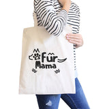 Fur Mama Natural Cute Canvas Bag For Her Eco-Friendly Unique Design