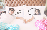 Thinking Cloud Pillows Standard Size 21 x 30 Matching Couple Pillowcases