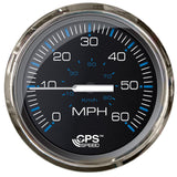 Faria Chesepeake Black SS 4" Studded Speedometer - 60MPH (GPS)
