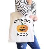 Pumpkin Current Mood Natural Canvas Bags