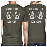 Hands Off My Girl And My Guy Matching Couple Dark Grey Shirts