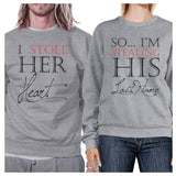 Stealing Last Name Matching Sweatshirt Pullover Cute Honeymoon Gift