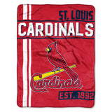 Cardinals Official Major League Baseball, "walk Off" 46"x 60" Micro Raschel Throw By The Northwest Company