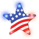 USA Star Flashing Body Light Lapel Pins