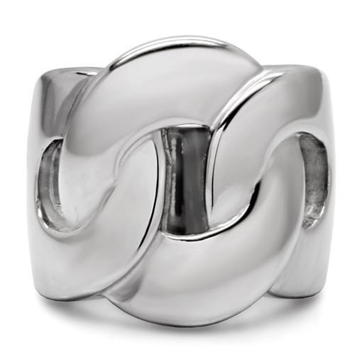 TK131 - High polished (no plating) Stainless Steel Ring with No Stone