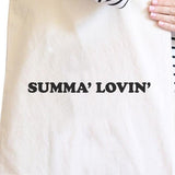 Summa' Lovin' Natural Summer Vibes Canvas Bag Eco Friendly Tote Bag