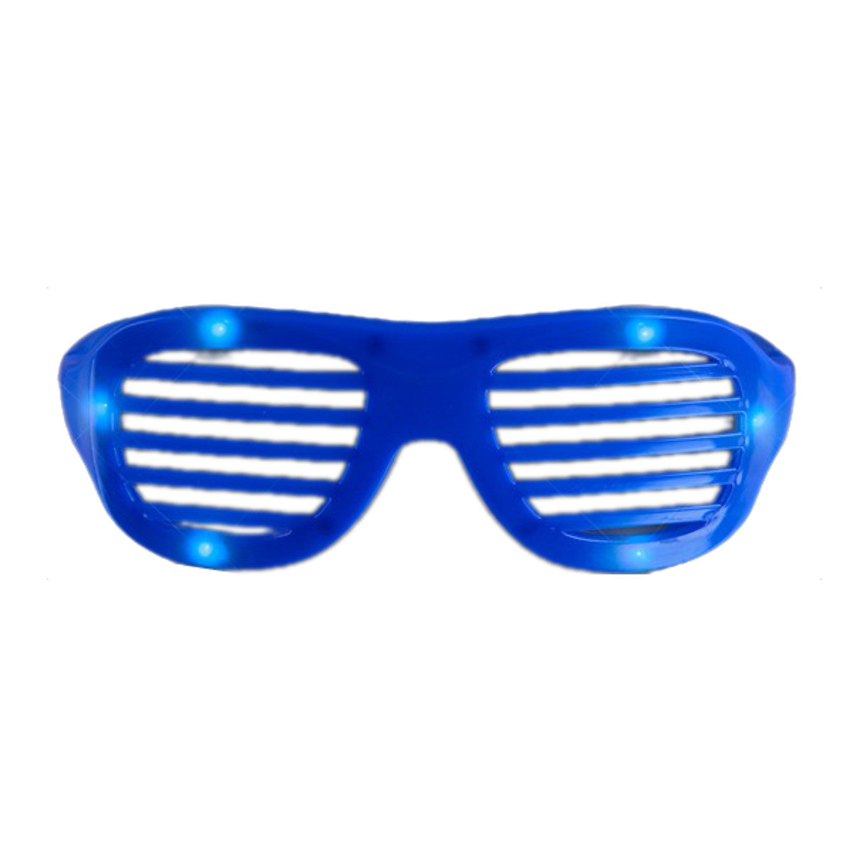 LED Hip Hop Shutter Shades Sunglasses Blue