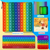 Big Size Montessori 100 Push Bubble 9x9 Multiplication Table Math Toys Baby Anti-Stress Fidget Sensory Toys Squishy Anxiety Gift