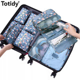8Piece Travel Bags Clothes Shoe Underwear Travel Organizer Luggage Packing Cube Bra Cosmetic Finishing Pouch Storage Accessories