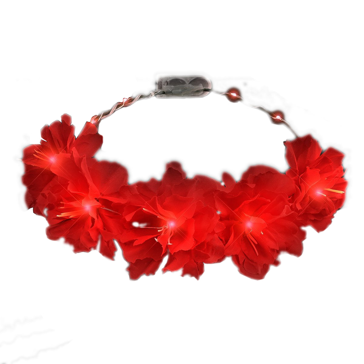 Red Kiss Fairy Flower LED Headband