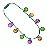 Mardi Gras LED Shine Through Party Disco Balls Necklace