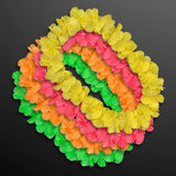 Hawaiian Flower Lei Necklace Assorted Neon Colors
