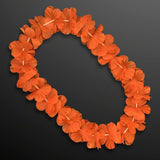 Hawaiian Flower Lei Necklace Orange