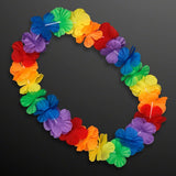 Hawaiian Flower Lei Necklace Rainbow