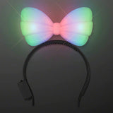 Light Up Hard Shell Bow Headband Multicolor