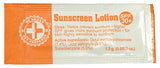 100 sunscreen lotion packets