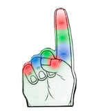 Number One Foam Light Up Finger Multicolor
