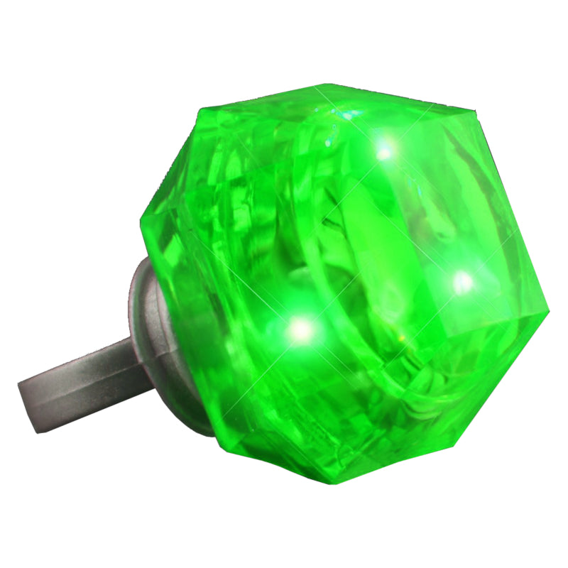 Large Emerald Green Fashionable LED Gem Ring for Parties