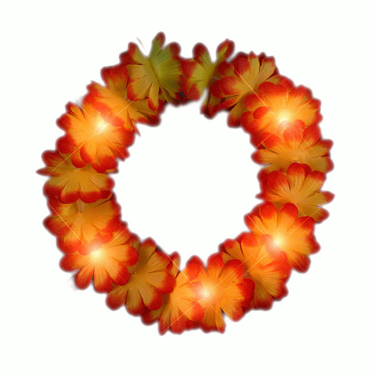 Light Up Flashing Fall Autumn Flower Crown Headband